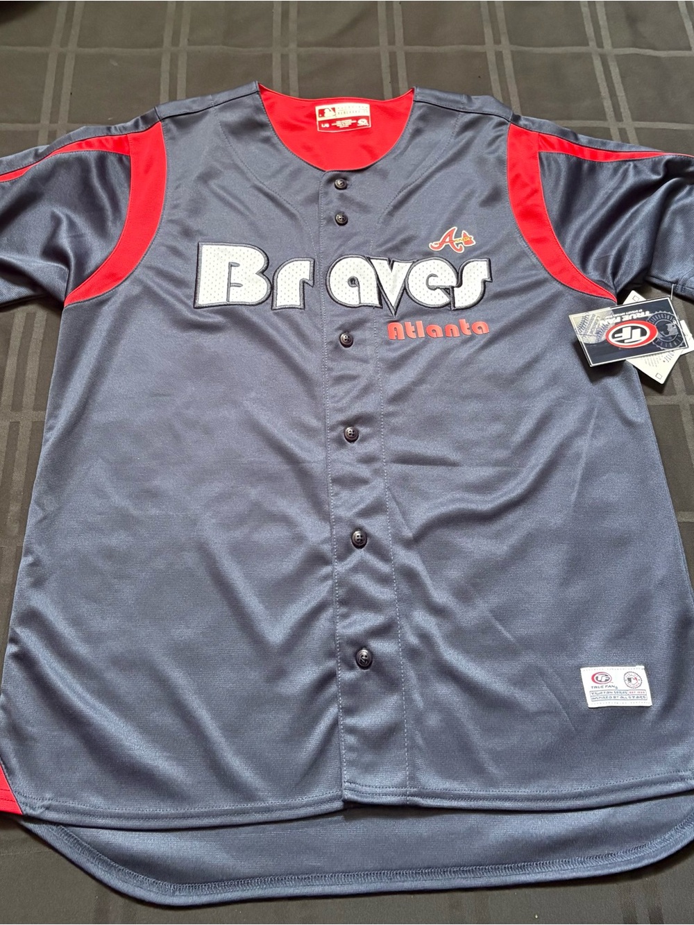 Men’s Atlanta Braves True Fan NWT Jersey MLB Size:Large